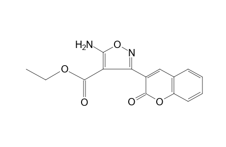 5-AMINO-3-(2-OXO-2H-1-BENZOPYRAN-3-YL)-4-ISOXAZOLECARBOXYLIC ACID, ETHYL ESTER