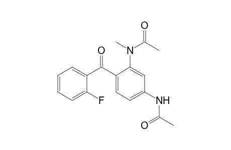 2-(N-methyl-N-acetylamino)-4-(acetylamino)-2'-fluorobenzophenone