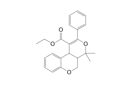 Ethyl 4a,10b-dihydro-4,4-dimethyl-2-phenyl-4H,5H-pyrano[3,4-c]-[1]benzopyran-1-carboxylate