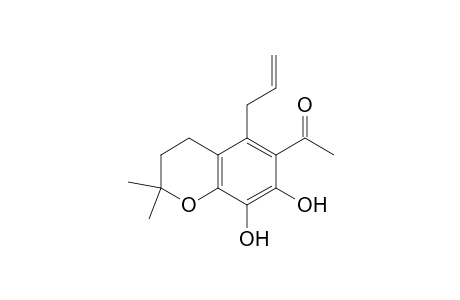 6-Acetyl-5-allyl-7,8-dihydroxy-2,2-dimethylchroman
