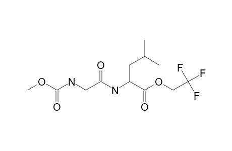 Glycyl-L-leucine, N-methoxycarbonyl-, 2,2,2-trifluoroethyl ester