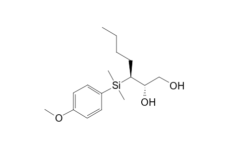 (2S,3S)-3-(p-Methoxyphenyl)dimethylsilyl-1,2-heptanediol