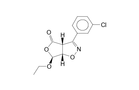 3-(3-CHLOROPHENYL)-4-OXO-6-ETHOXY-3A,4,6,6A-TETRAHYDROFURO[3,4-D]ISOXAZOLE