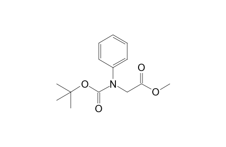 2-(N-tert-butoxycarbonylanilino)acetic acid methyl ester