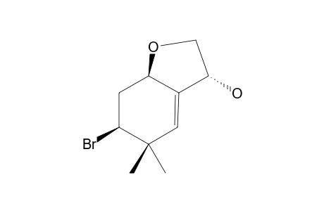 6(S*)-Bromo-1,4(R*)-oxido-3(8)(E)-ochtoden-2(R*)-ol