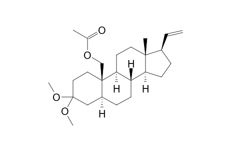 SCLEROSTEROID-J;19-ACETOXY-3,3-DIMETHOXY-5-ALPHA-PREGN-20-ENE