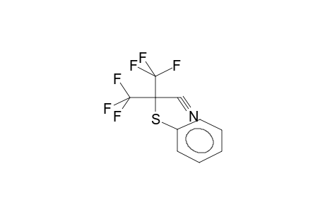 2-TRIFLUOROMETHYL-2-PHENYLTHIO-3,3,3-TRIFLUOROPROPANOIC ACID, NITRILE
