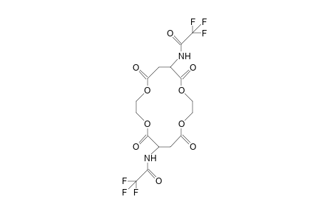 3,11-Bis(trifluoro-acetamido)-1,6,9,14-tetraoxa-2,5,10,13-tetraoxo-cyclohexadecane