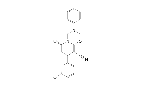 2H,6H-pyrido[2,1-b][1,3,5]thiadiazine-9-carbonitrile, 3,4,7,8-tetrahydro-8-(3-methoxyphenyl)-6-oxo-3-phenyl-