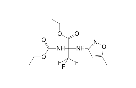 Propanoic acid, 2-[(ethoxycarbonyl)amino]-3,3,3-trifluoro-2-[(5-methyl-3-isoxazolyl)amino]-, ethyl ester