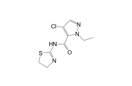 4-chloro-N-(4,5-dihydro-1,3-thiazol-2-yl)-1-ethyl-1H-pyrazole-5-carboxamide