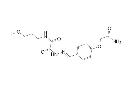 2-{(2E)-2-[4-(2-amino-2-oxoethoxy)benzylidene]hydrazino}-N-(3-methoxypropyl)-2-oxoacetamide