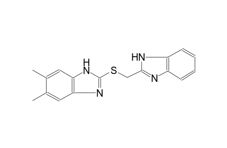 1H-benzimidazole, 2-[(1H-benzimidazol-2-ylmethyl)thio]-5,6-dimethyl-
