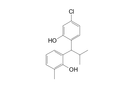 1-(2-Hydroxy-4-chlorophenyl)-1-(3-methyl-2-hydroxyphenyl)-2-methylpropane