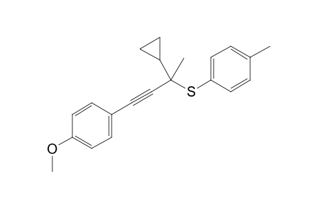 [2-Cyclopropyl-4-(4-methoxyphenyl)but-3-yn-2-yl] (p-Tolyl) Sulfide
