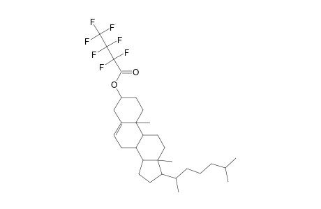 5-Cholesten-3.beta.-yl heptafluorobutyrate