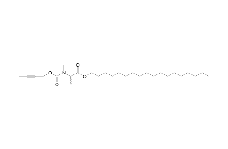 dl-Alanine, N-methyl-N-(byt-2-yn-1-yloxycarbonyl)-, octadecyl ester