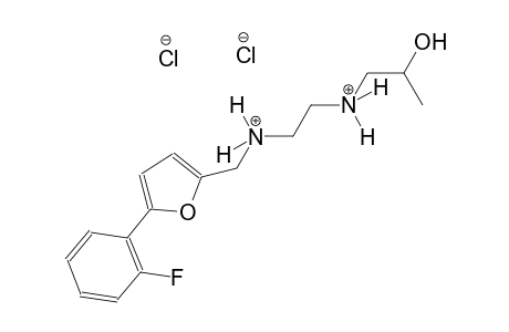 1,2-ethanediaminium, N~1~-[[5-(2-fluorophenyl)-2-furanyl]methyl]-N~2~-(2-hydroxypropyl)-, dichloride