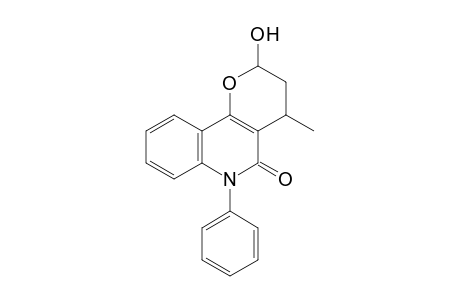 2,3,4,6-Tetrahydro-2-hydroxy-4-methyl-6-phenylpyrano[3,2-c]quinolin-5-one