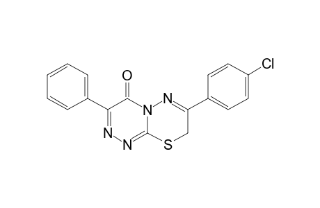 7-p-Chlorophenyl-3-phenyl-8H-[1,2,4]triazino[3,4-b][1,3,4]thiadiazin-4-one