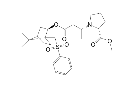 (1R)-(-)-10-Phenylsulfonylisobornyl (R)-3-[(2R)-(2-methoxycarbonylpyrrolid-1-yl)butanoate