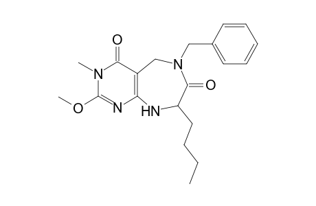 6-Benzyl-8-butyl-2-methoxy-3-methyl-5,6,8,9-tetrahydro-3H-pyrimido[4,5-e][1,4]diazepine-4,7-dione