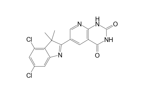 6-(4,6-Dichloro-3,3-dimethyl-3H-indol-2-yl)pyrido[2,3-d]pyrimidine-2,4(1H,3H)-dione