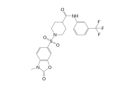 4-piperidinecarboxamide, 1-[(2,3-dihydro-3-methyl-2-oxo-6-benzoxazolyl)sulfonyl]-N-[3-(trifluoromethyl)phenyl]-