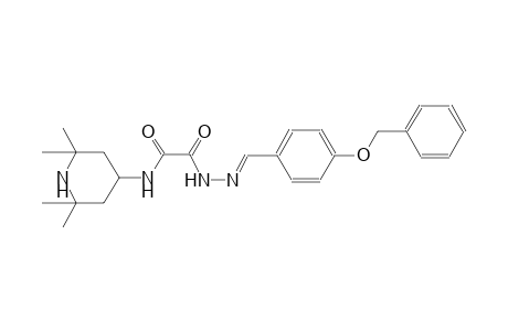 2-{(2E)-2-[4-(benzyloxy)benzylidene]hydrazino}-2-oxo-N-(2,2,6,6-tetramethyl-4-piperidinyl)acetamide