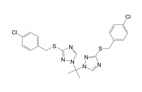 1H-1,2,4-Triazole, 1,1'-(1-methylethylidene)bis[3-[[(4-chlorophenyl)methyl]thio]-