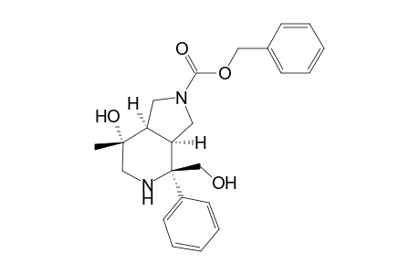2-Benzyloxycarbonyl-4.alpha.-(hydroxymethyl)-7.beta.-methyl-4-.beta.-phenyl-3a.alpha.,7a.alpha.-octahydro-1H-pyrrolo[3,4-c]pyridin-7-.alpha.-ol