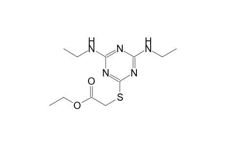 ethyl {[4,6-bis(ethylamino)-1,3,5-triazin-2-yl]sulfanyl}acetate
