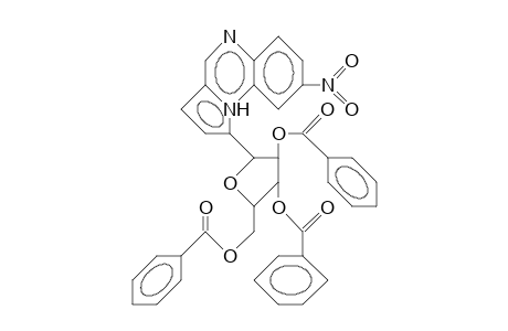 8-Nitro-1-(2,3,5-tri-O-benzoyl-B-D-ribofuranosyl ,)-pyrrolo(1,2-A)quinoxaline