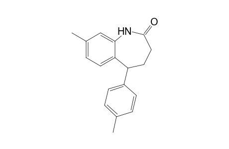 8-Methyl-5-(4-methylphenyl)-1,3,4,5-tetrahydro-1-benzazepin-2-one