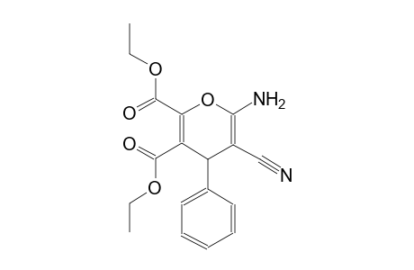 diethyl 6-amino-5-cyano-4-phenyl-4H-pyran-2,3-dicarboxylate