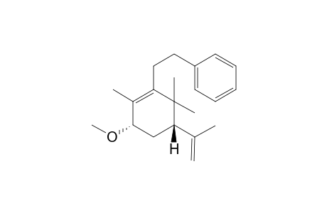 (+)-(1S,5S)-5-Isopropenyl-3-(2-phenylethyl)-2,4,4-trimethylcyclohex-2-enyl methyl ether