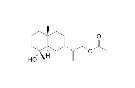 2-[(2S,4aR,8R,8aR)-4a,8-dimethyl-8-oxidanyl-1,2,3,4,5,6,7,8a-octahydronaphthalen-2-yl]prop-2-enyl ethanoate