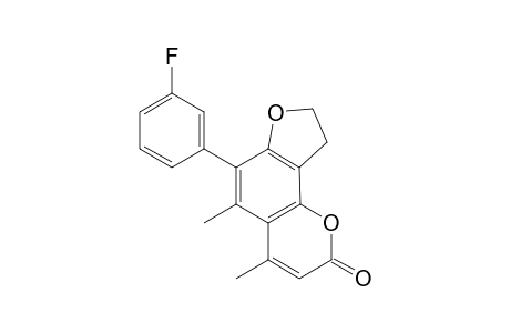 6-(3-Fluorophenyl)-4,5-dimethyl-8,9-dihydrofuro[2,3-h]chromen-2-one