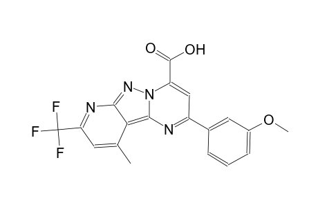 pyrido[2',3':3,4]pyrazolo[1,5-a]pyrimidine-4-carboxylic acid, 2-(3-methoxyphenyl)-10-methyl-8-(trifluoromethyl)-