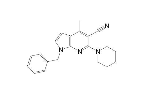 6-Piperidino-1-benzyl-4-methyl-5-cyano-7-azaindole