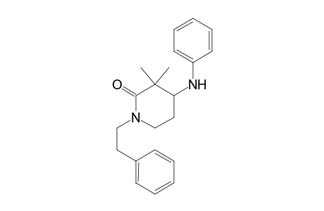 3,3-Dimethyl-4-anilino-1-(2-phenethyl)piperidine-2-one isomer