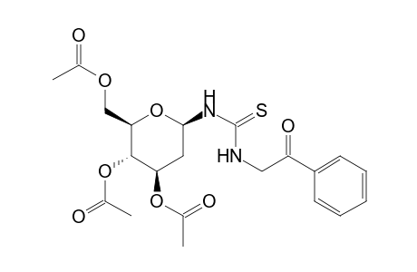 N-Phenacyl-N'-(3,4,6-tri-O-acetyl-2-deoxy-.alpha.-D-arabinohexopyranosyl)thiorea