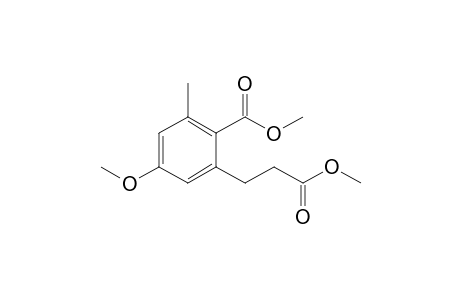 Methyl 3-(5-methoxy-2-methoxycarbonyl-3-methylphenyl)propionate