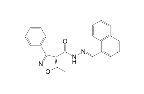 Isoxazole-4-carbohydrazide, 5-methyl-3-phenyl-N2-(1-naphthylmethylene)-
