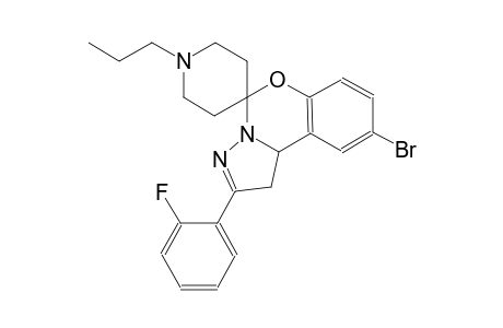 9-bromo-2-(2-fluorophenyl)-1'-propyl-1,10b-dihydrospiro[benzo[e]pyrazolo[1,5-c][1,3]oxazine-5,4'-piperidine]