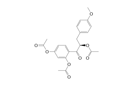 1-Propanone, 2-(acetyloxy)-1-[2,4-bis(acetyloxy)phenyl]-3-(4-methoxyphenyl)-, (R)-