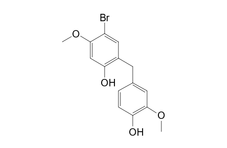 4-Bromo-2-(4-hydroxy-3-methoxybenzyl)-5-methoxyphenol