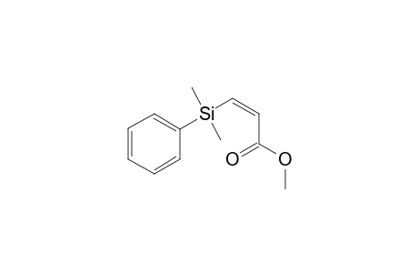 Methyl .beta.-(Z)-2-Dimethylphenylsilylacrylate