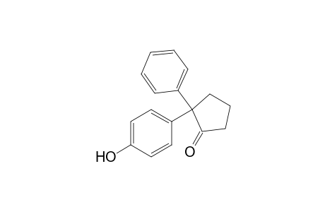 Cyclopentanone, 2-(4-hydroxyphenyl)-2-phenyl-