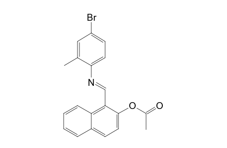 1-((E)-[(4-Bromo-2-methylphenyl)imino]methyl)-2-naphthyl acetate